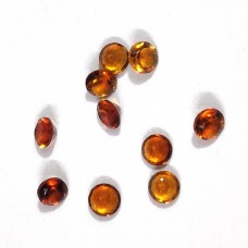 Madeira citrine 3mm round facet 0.11 cts